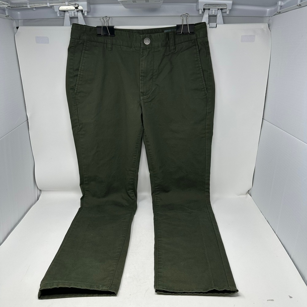 Bonobos Chino Pants Men 29x30 Green Washed Chino Tailored Fit Stretch Cotton